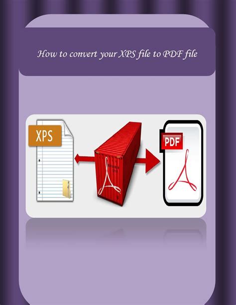 XPS to PDF – Convert XPS files to PDF.